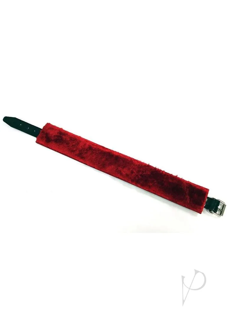 Rouge Fur Collar Black/red