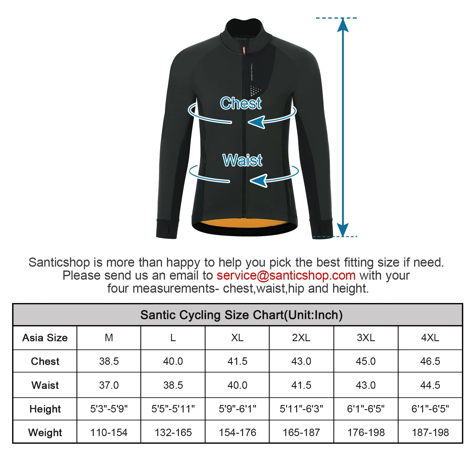 Santic Hilton Men’s Cycling Winter Jacket for Cyclist Thermal