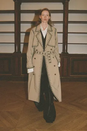Sea New York - Mille Embroidery Trench Coat - Khaki