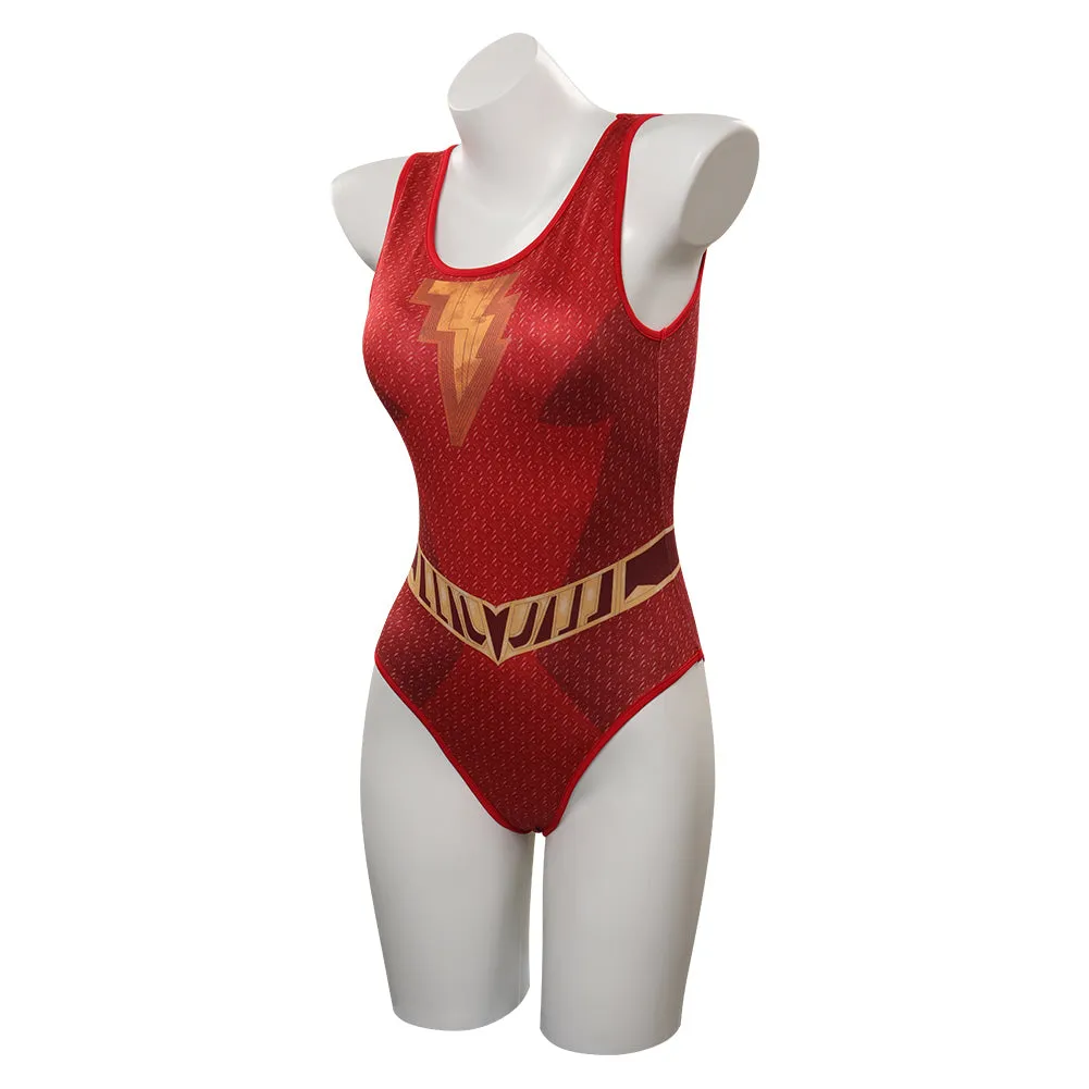 Shazam! Fury of the Gods Mary Swimsuit Cosplay Costume Coat Outfits Halloween Carnival Party Suit
