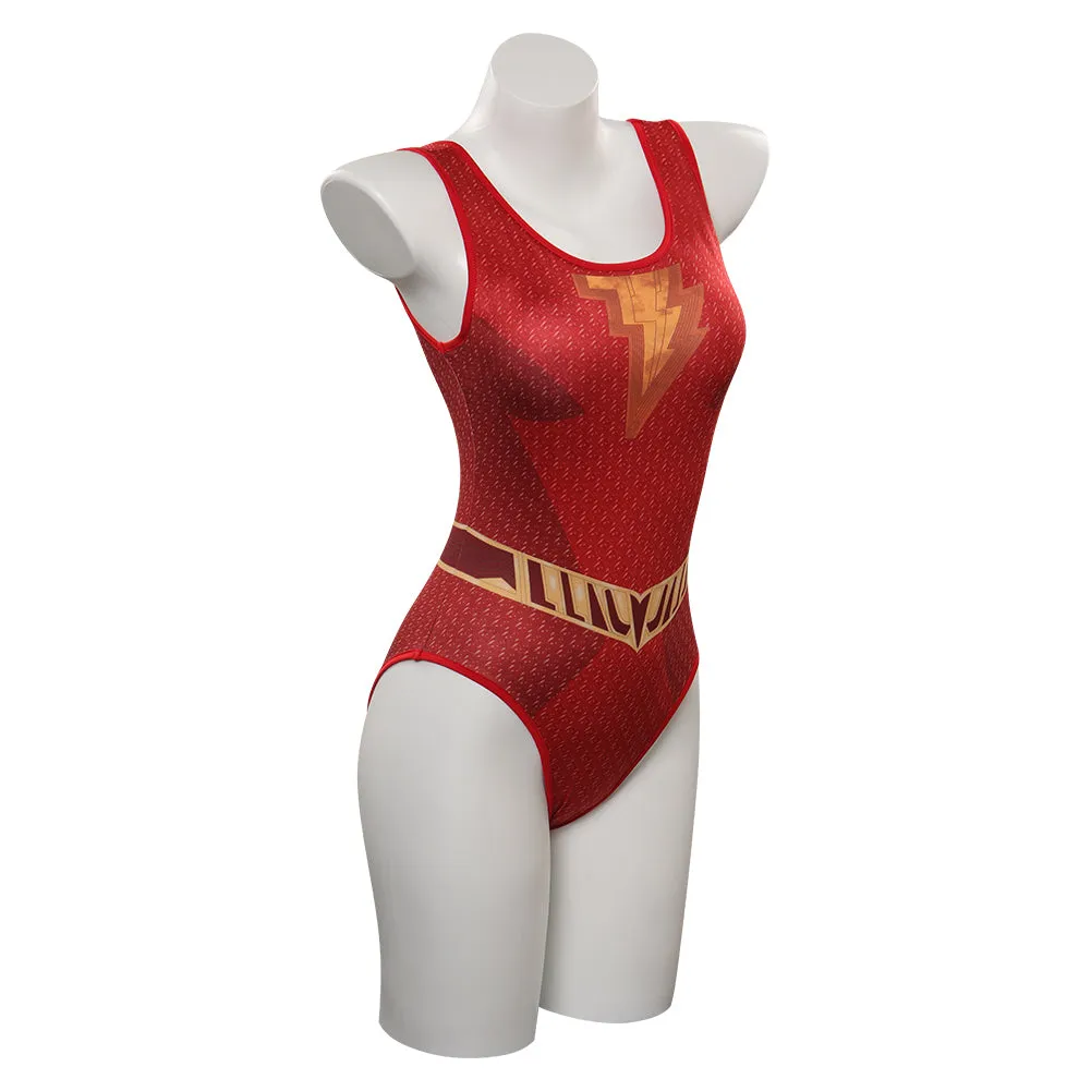 Shazam! Fury of the Gods Mary Swimsuit Cosplay Costume Coat Outfits Halloween Carnival Party Suit