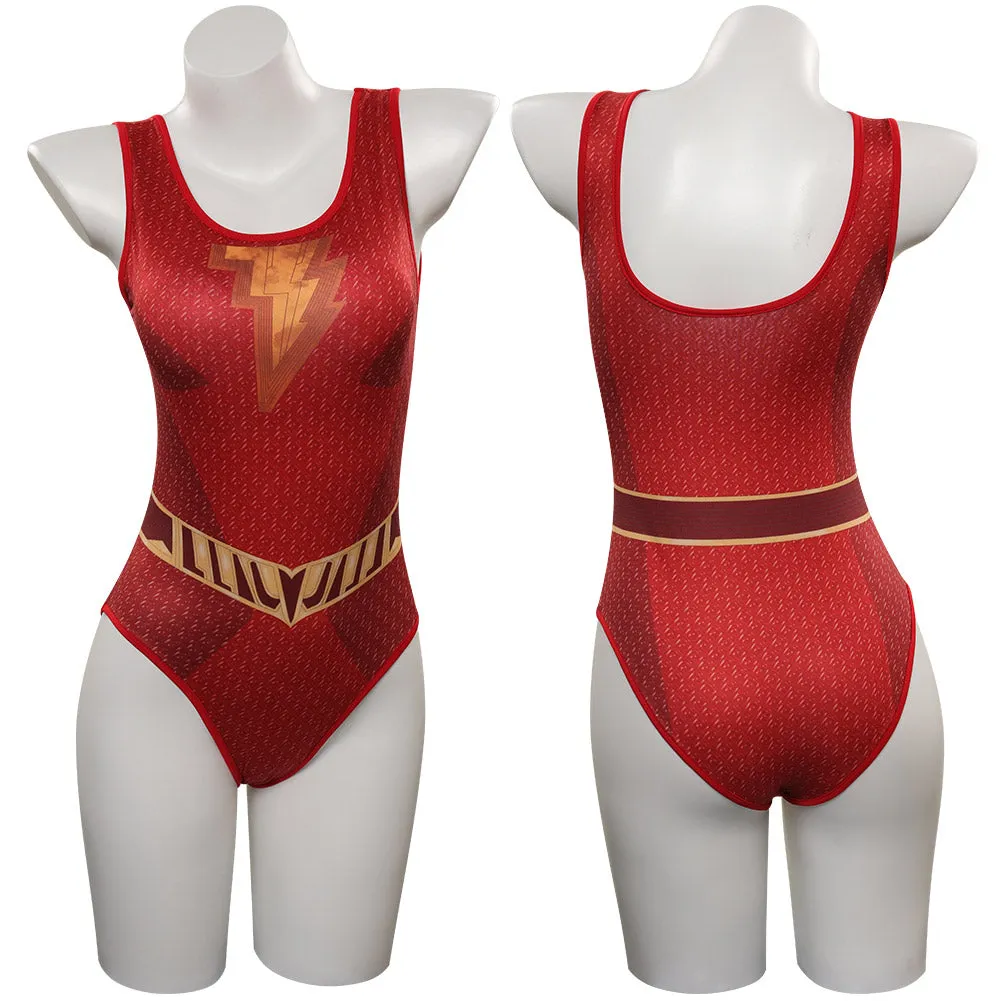 Shazam! Fury of the Gods Mary Swimsuit Cosplay Costume Coat Outfits Halloween Carnival Party Suit