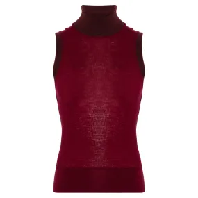 Sleeveless Turtleneck Top