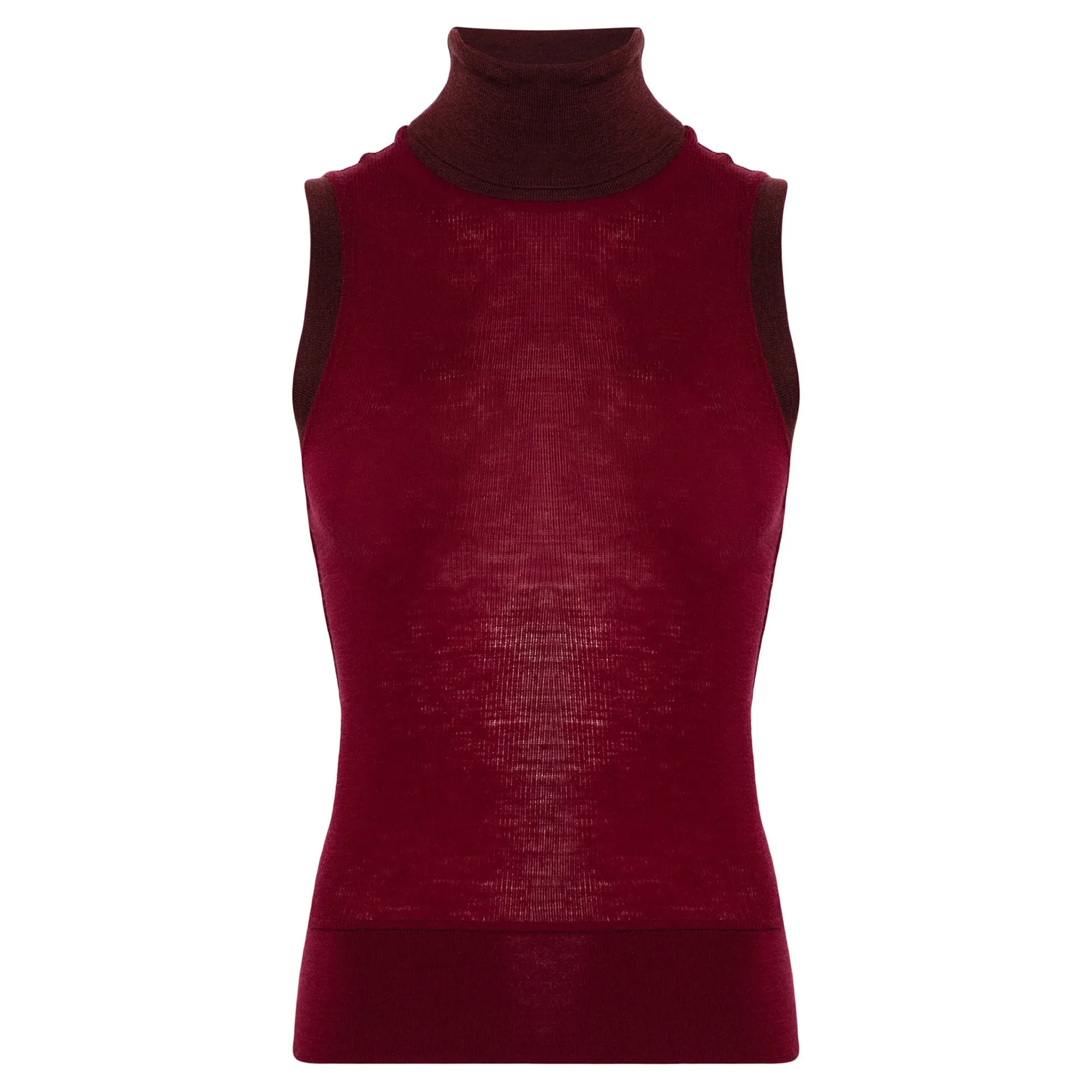 Sleeveless Turtleneck Top