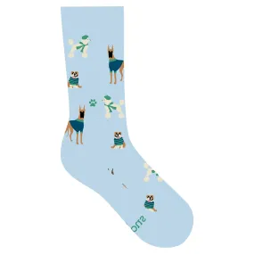 Socks that Save Dogs (Blue Dogs) - Medium