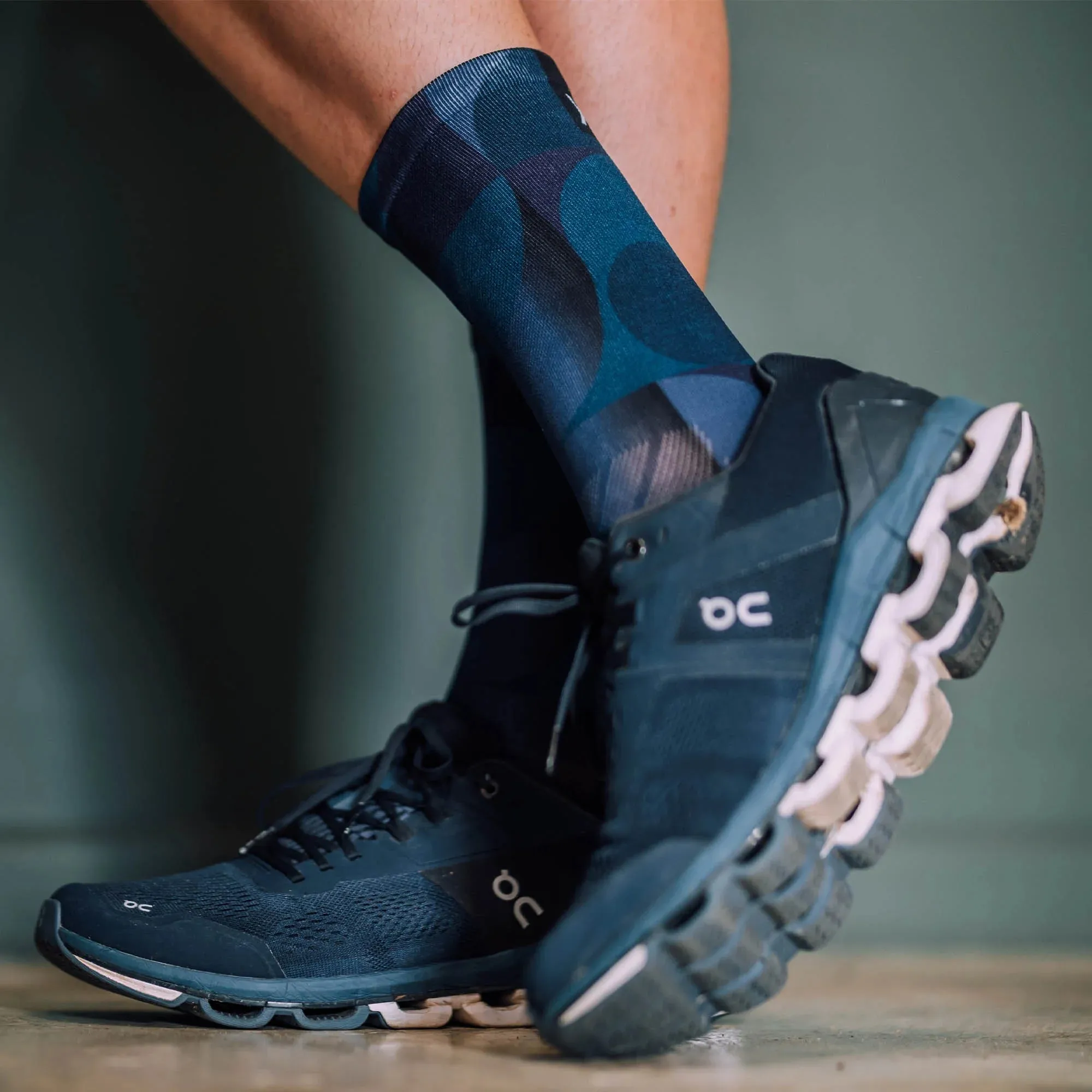 Sox Solid Navy Crew Length Socks