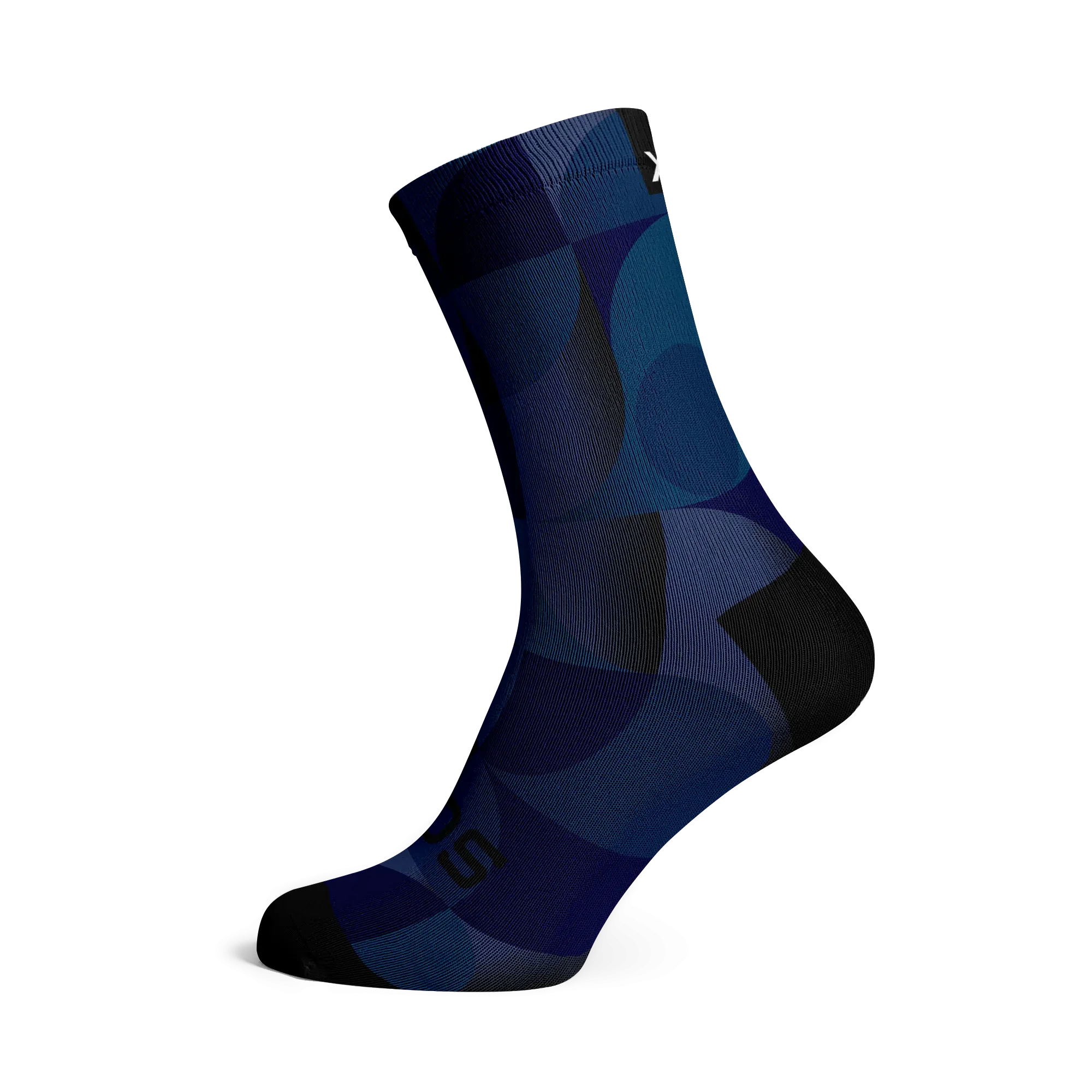 Sox Solid Navy Crew Length Socks