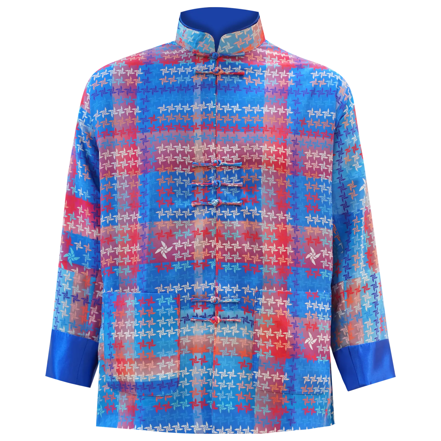 SPARKLE BY KAREN CHAN x  HK Heritage Museum【FRUITFUL HARMONY】100% Silk Tang Jacket / Kung Fu Jacket (幸運風車) (風調雨順)