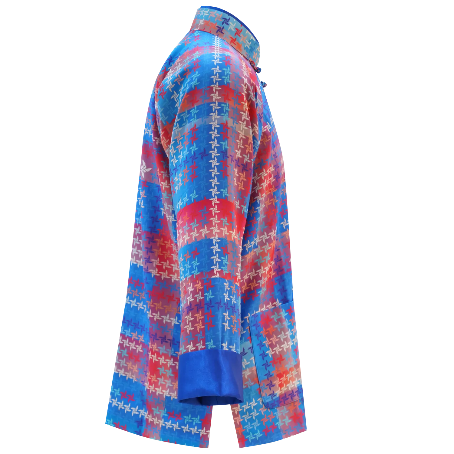 SPARKLE BY KAREN CHAN x  HK Heritage Museum【FRUITFUL HARMONY】100% Silk Tang Jacket / Kung Fu Jacket (幸運風車) (風調雨順)