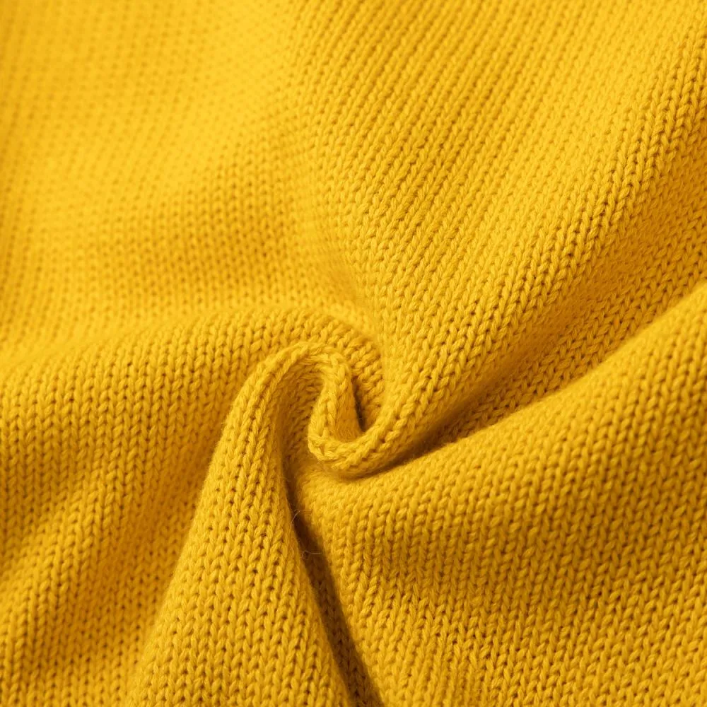 Spring and Autumn Girls' Coat Yellow Single Breasted Long Sleeve Top Wholesale Girls Clothes