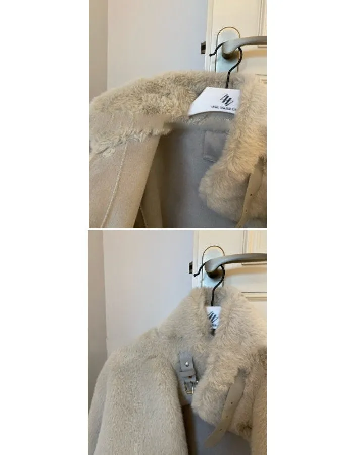 Stand Collar Fur Coat HL9593