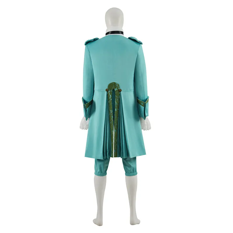 Stede Bonnet Costume Our Flag Means Death Season 1 Cosplay Teal Pirate Coat Suit Outfit