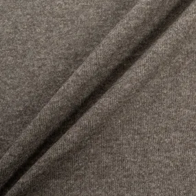 Stone Brown & Khaki Double Faced Wool Jersey