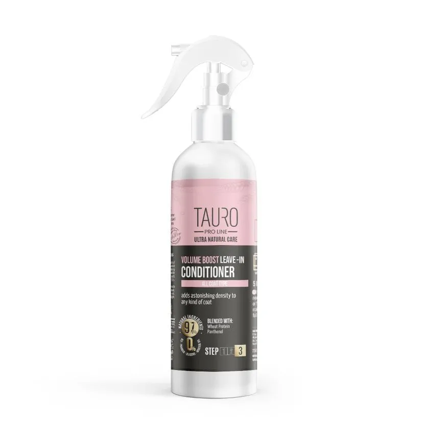Tauro Pro Line Ultra Natural Care spray volume boost leave-in conditioner for dogs and cats coat