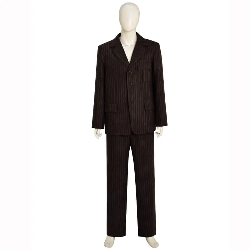 Tenth Doctor Brown Wool Suit Doctor Who 10th Doctor Cosplay Costume ACcosplay