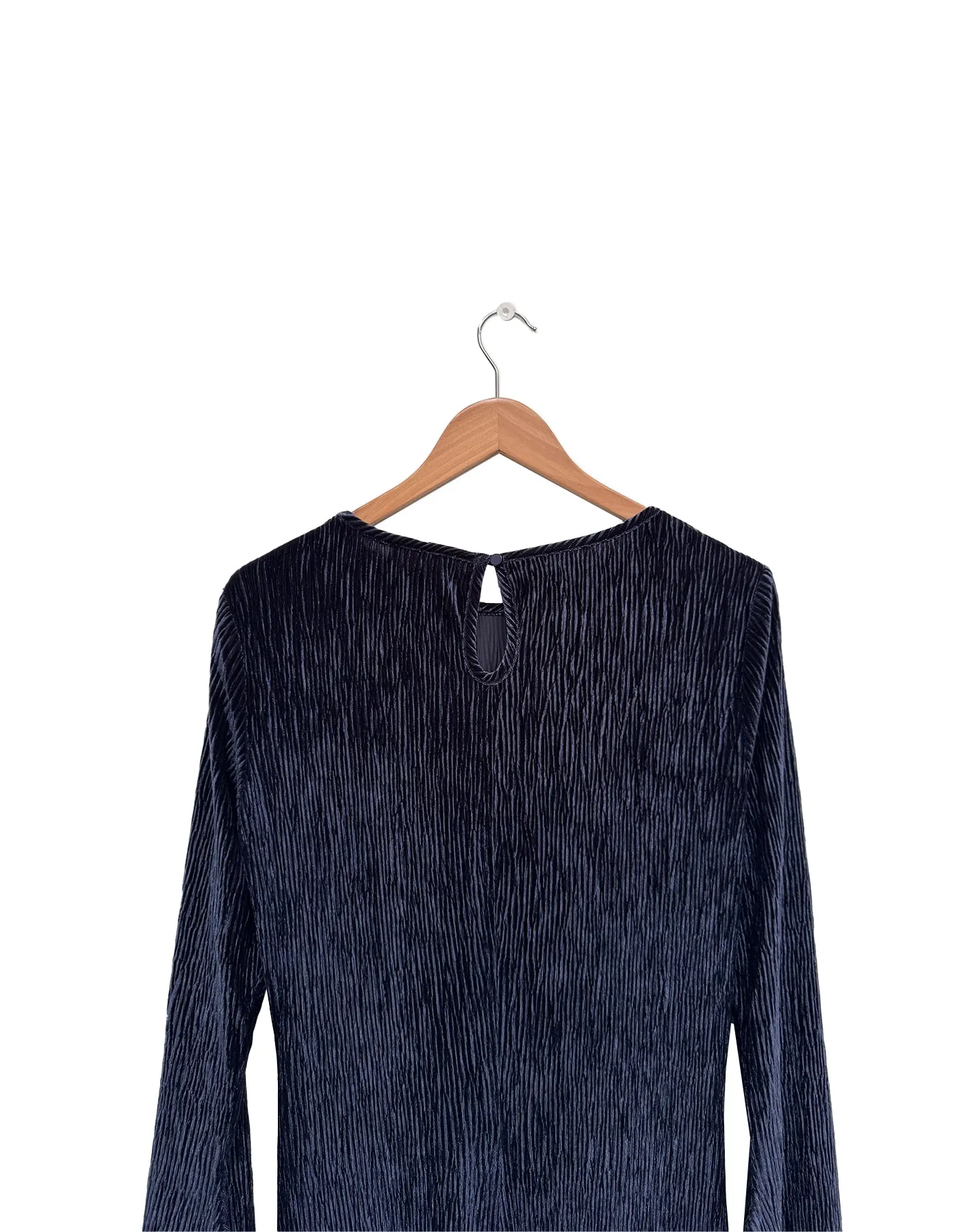 Texture Dress in Navy