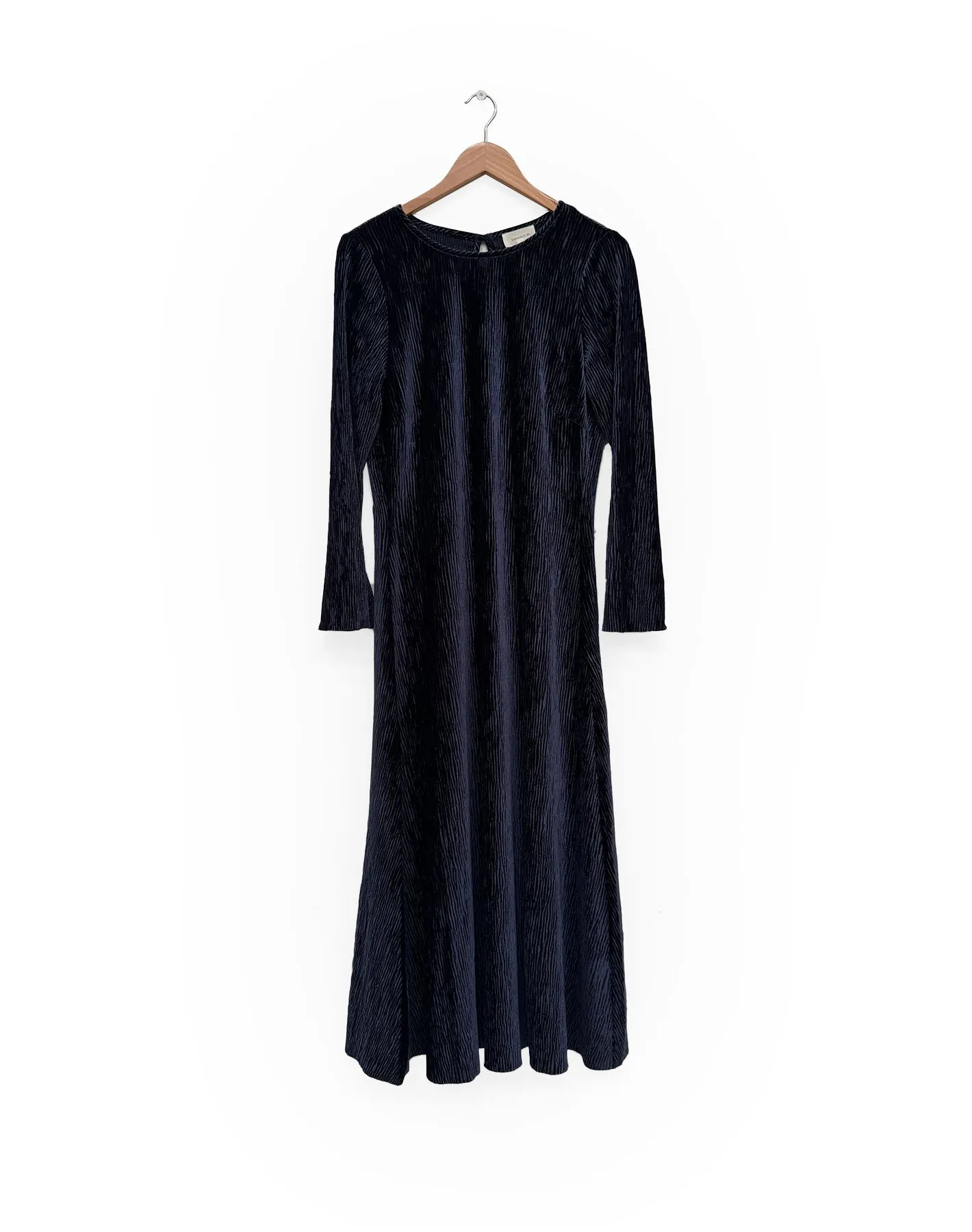 Texture Dress in Navy