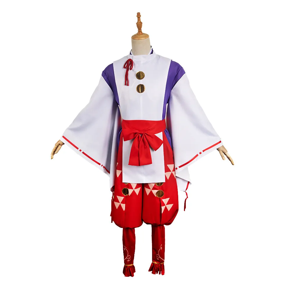 The Elusive Samurai Tokiyuki Hojo Red Outfit Party Carnival Halloween Cosplay Costume