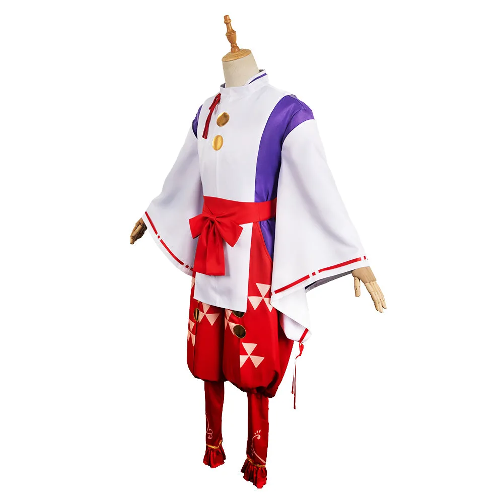The Elusive Samurai Tokiyuki Hojo Red Outfit Party Carnival Halloween Cosplay Costume