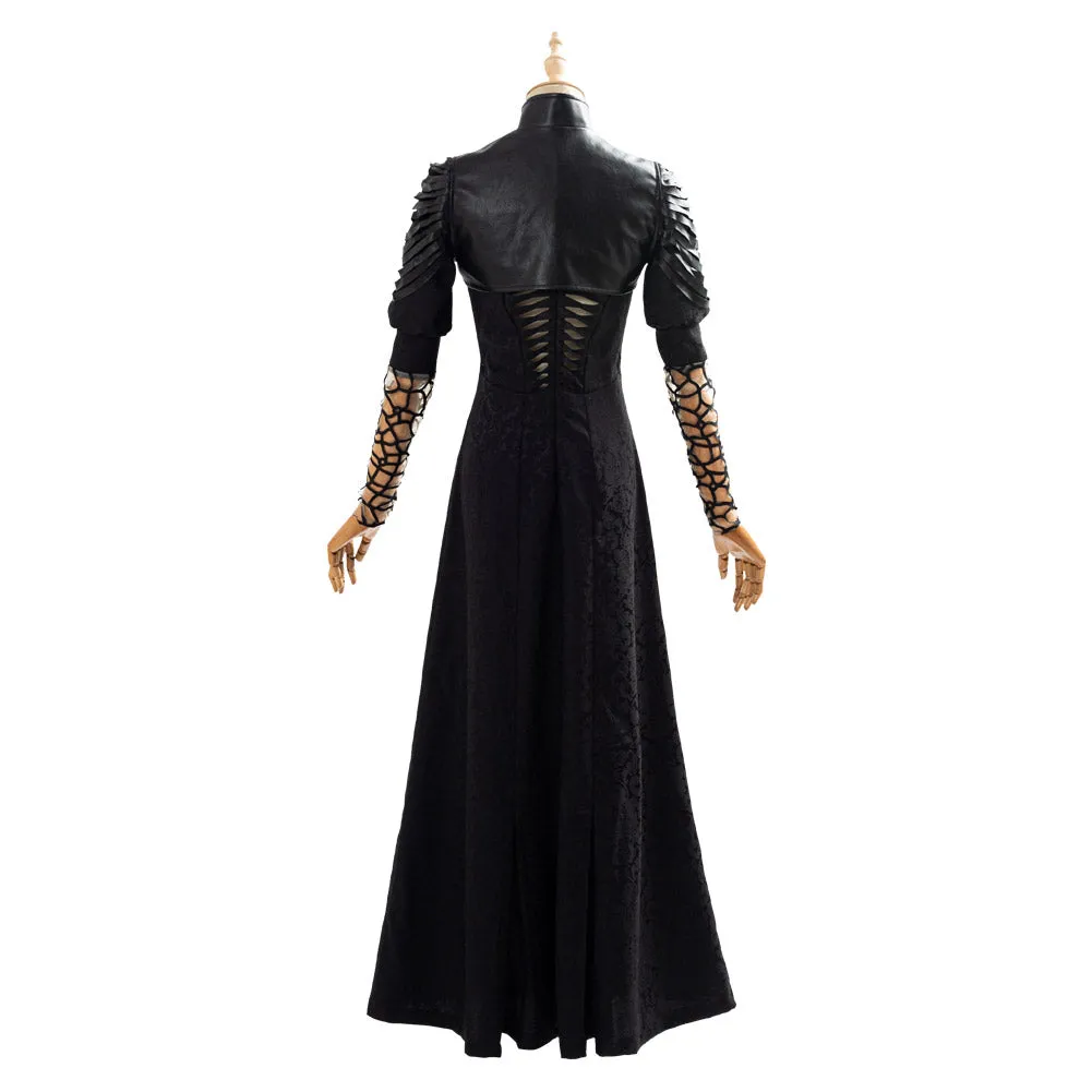 The Witcher Yennefer Party Black Long Dress Cosplay Costume