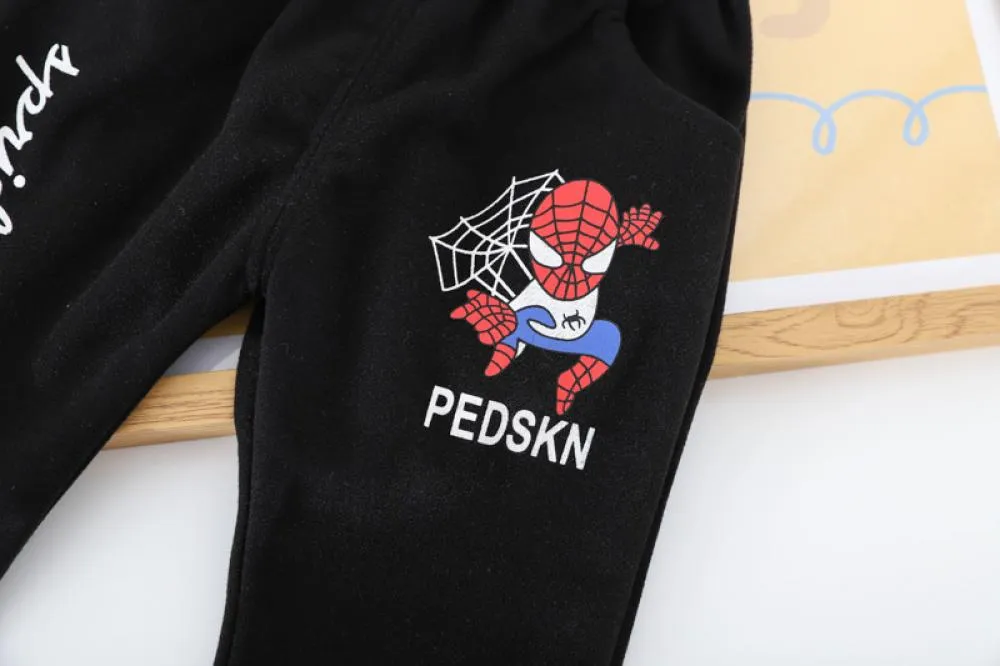 Three-piece Set Boys Spring And Autumn Western Style Cartoon Hooded Clothes Wholesale Baby Boy Clothes