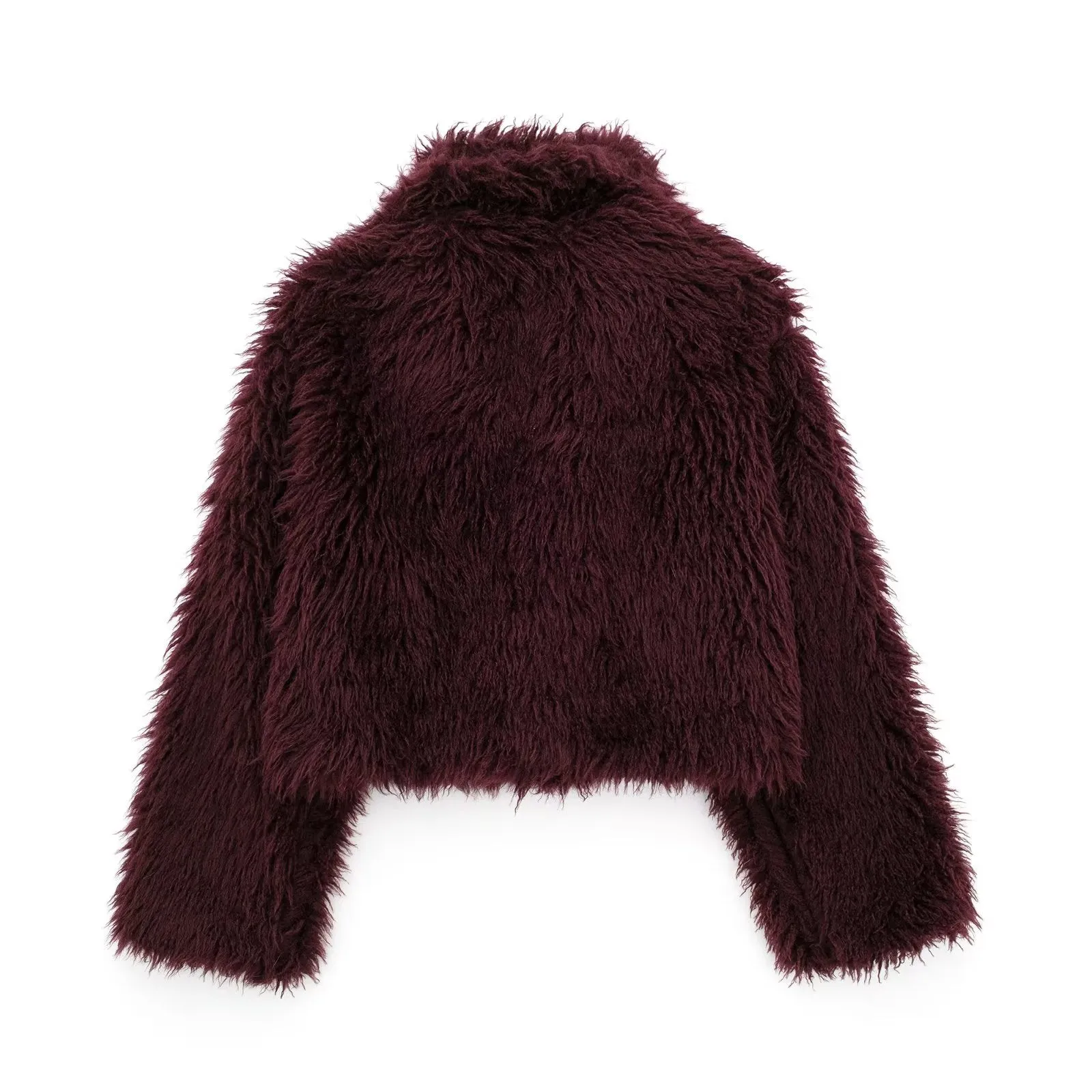 Uniwim cold weather outfits Women's Winter Fashion Environmental Protection Artificial Fur Short Coat D69135