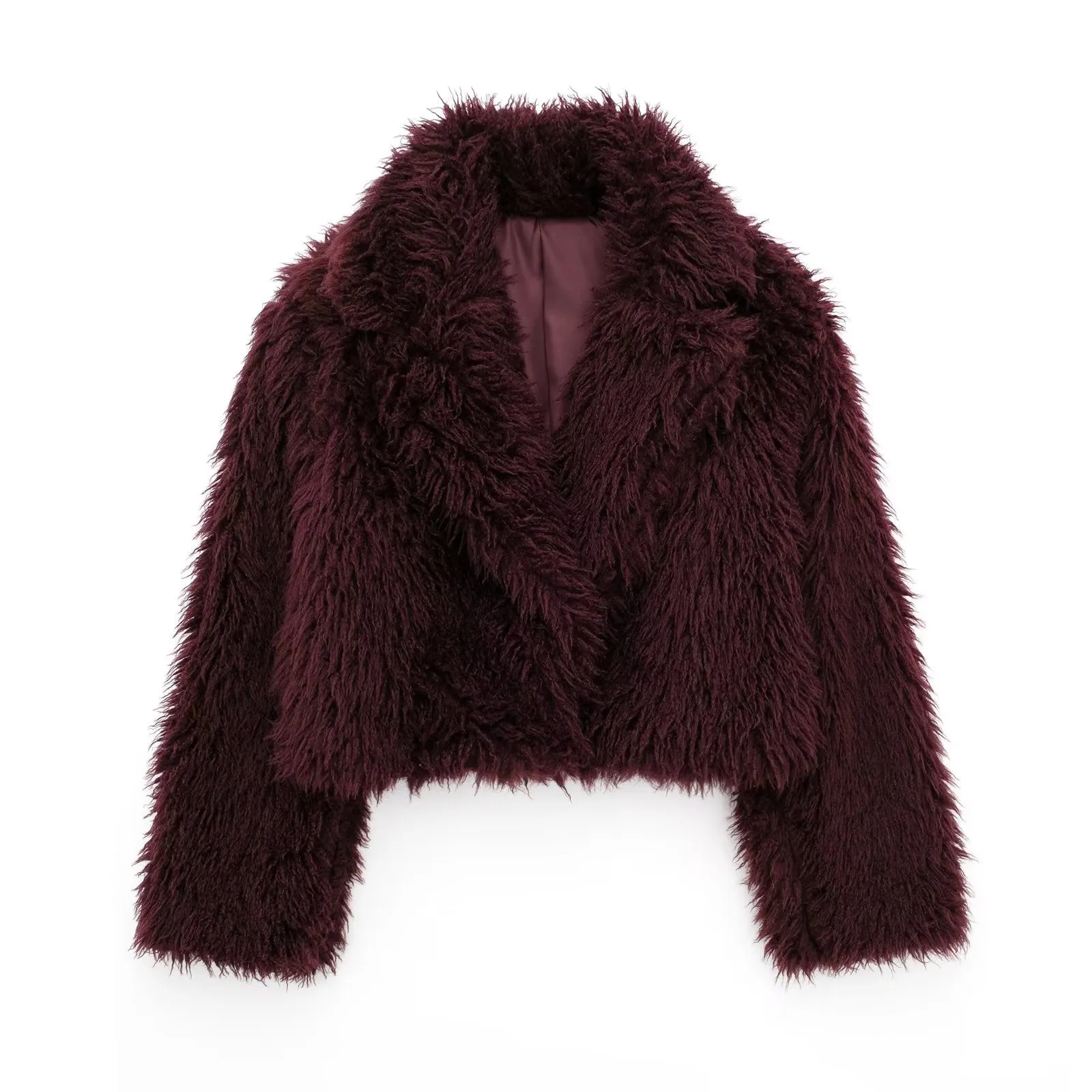 Uniwim cold weather outfits Women's Winter Fashion Environmental Protection Artificial Fur Short Coat D69135