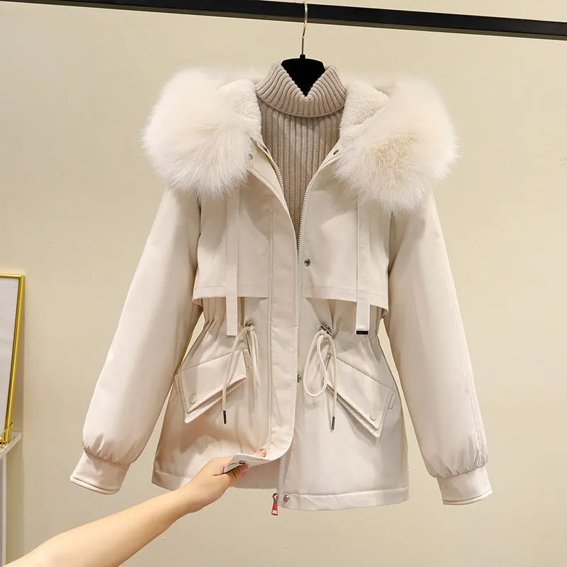 Velvet thickening Korean coat