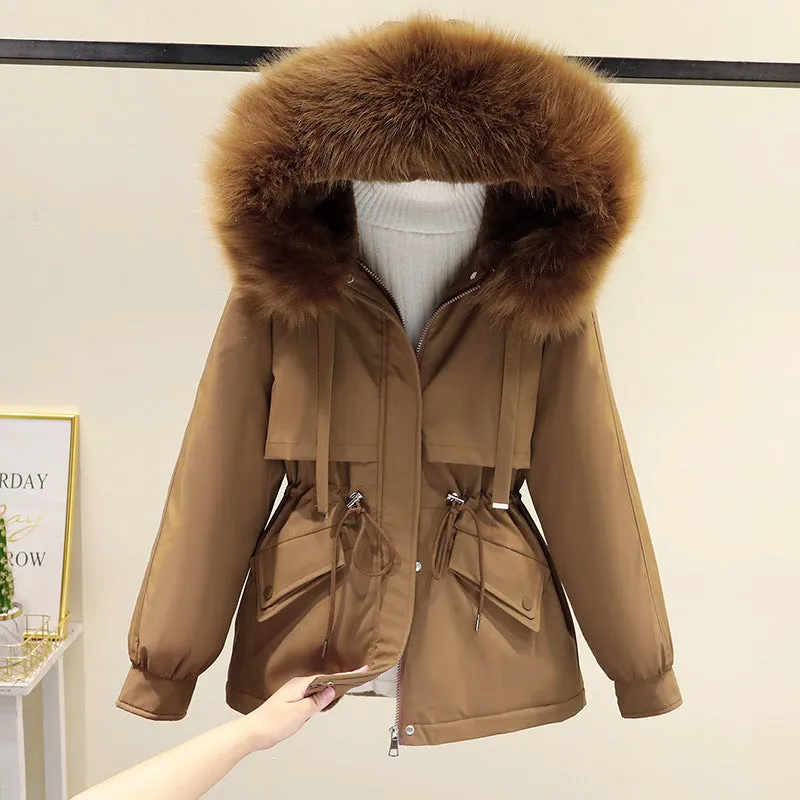 Velvet thickening Korean coat