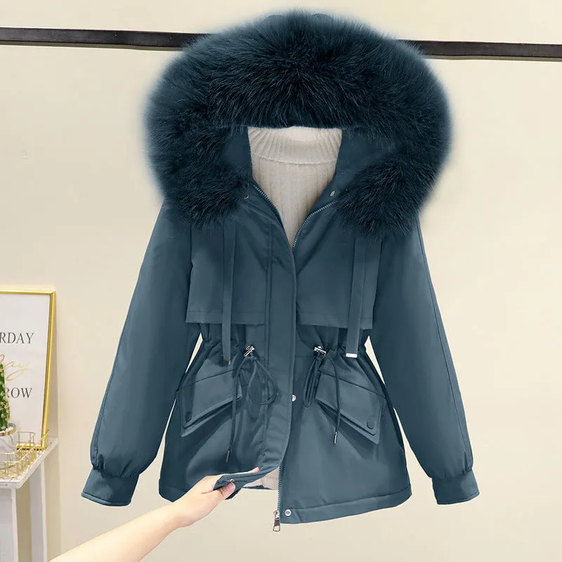 Velvet thickening Korean coat