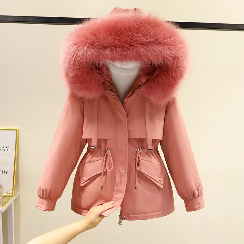 Velvet thickening Korean coat