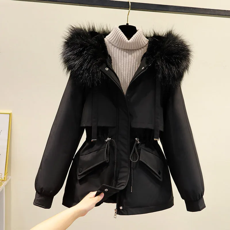 Velvet thickening Korean coat