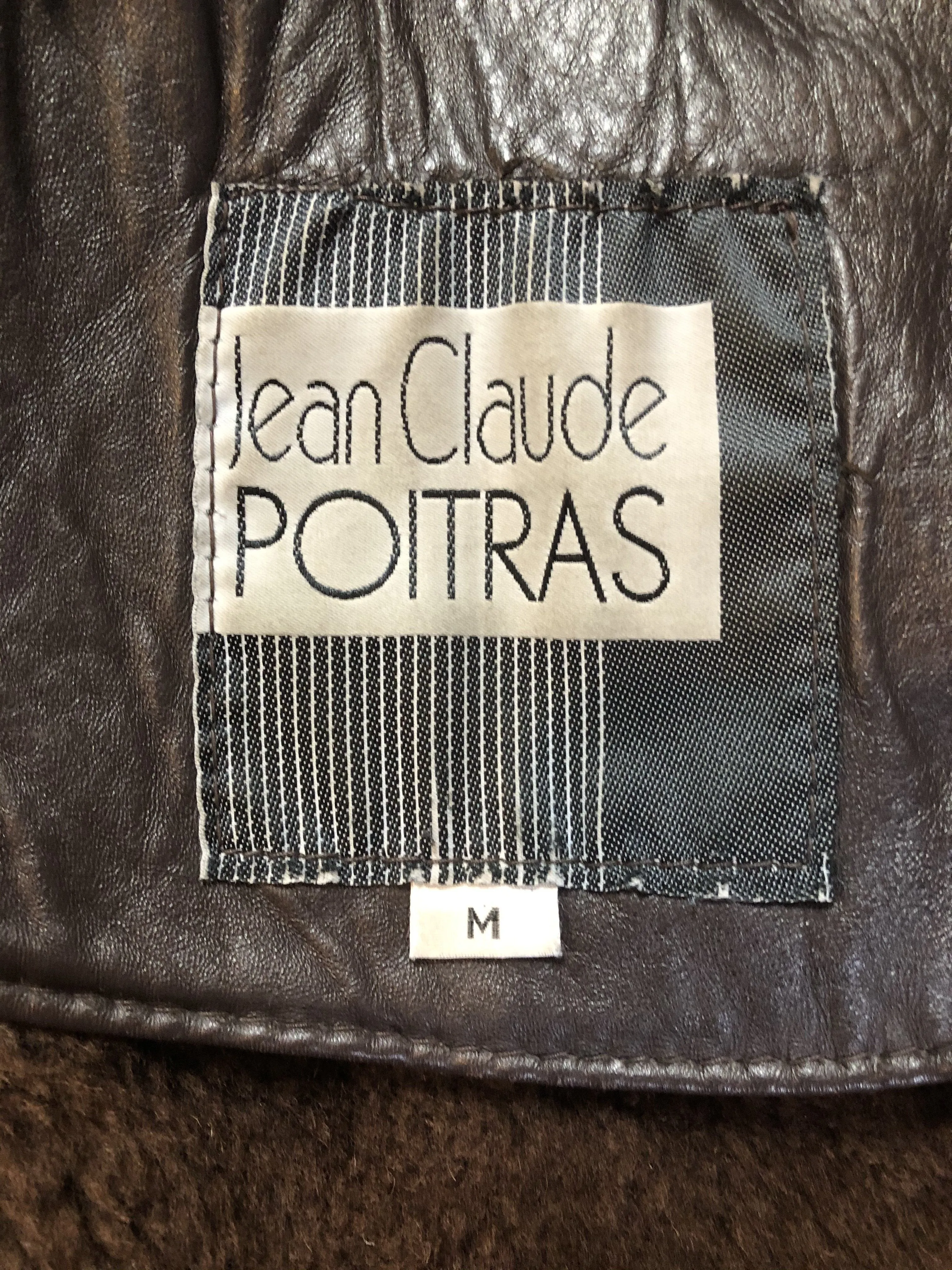 Vintage Jean Claude Poitras Shearling