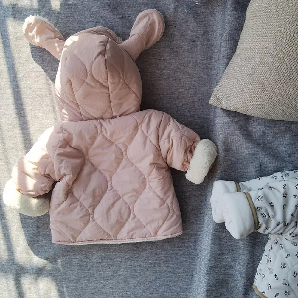 Winter Baby Girl Warm Hooded Cardigan Coat Wholesale Girls Clothes