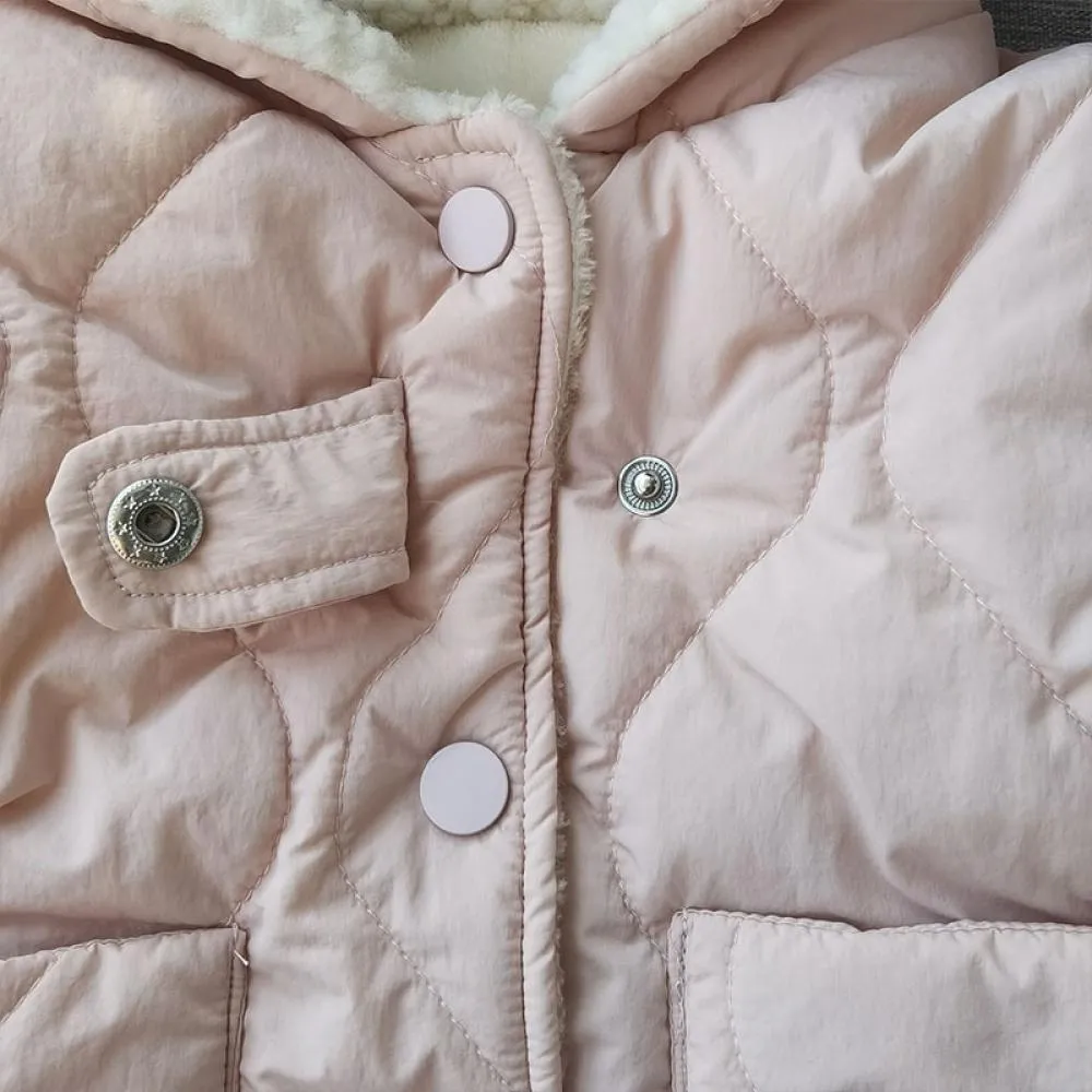 Winter Baby Girl Warm Hooded Cardigan Coat Wholesale Girls Clothes